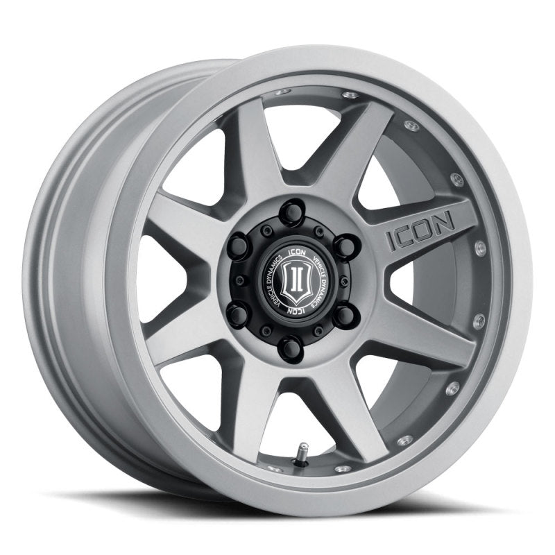 Load image into Gallery viewer, ICON Rebound Pro 17x8.5 6x135 6mm Offset 5in BS 87.1mm Bore Titanium Wheel
