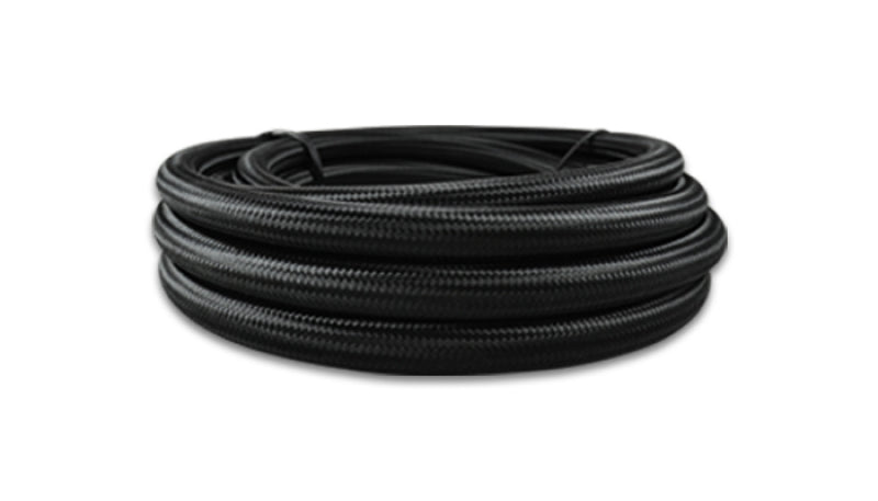 Load image into Gallery viewer, Vibrant - 8 AN Black Nylon Braided Flex Hose w/PTFE Liner (150ft Roll)
