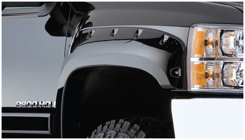 Load image into Gallery viewer, Bushwacker 07-13 Chevy Silverado 1500 Fleetside Cutout Style Flares 4pc 78.7/97.6in Bed - Black
