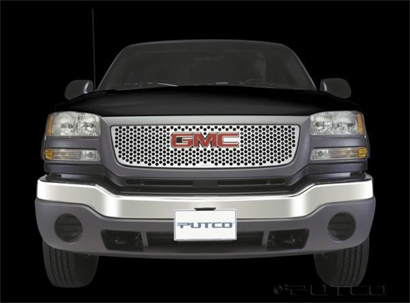 Load image into Gallery viewer, Putco 03-06 GMC Sierra LD/HD - w/ Logo CutOut - Does not Fit Denali Punch Stainless Steel Grilles
