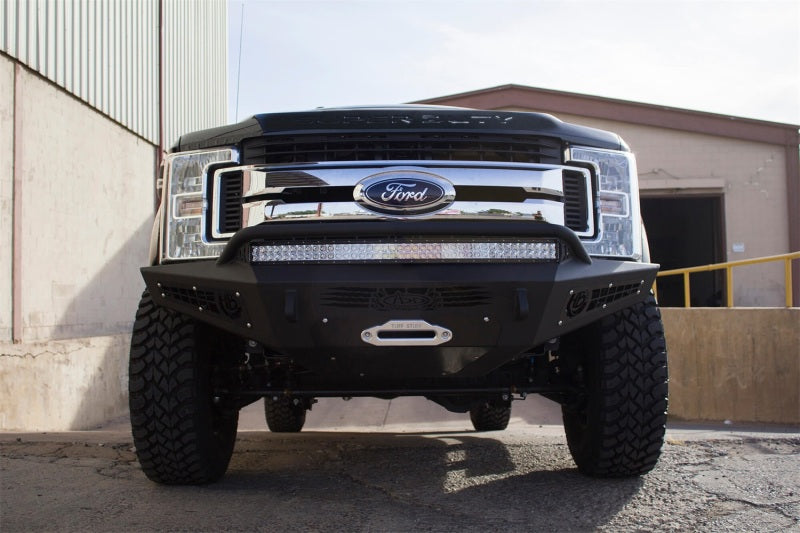 Load image into Gallery viewer, Addictive Desert Designs 17-18 Ford F-250 HoneyBadger Front Bumper w/ Winch Mount
