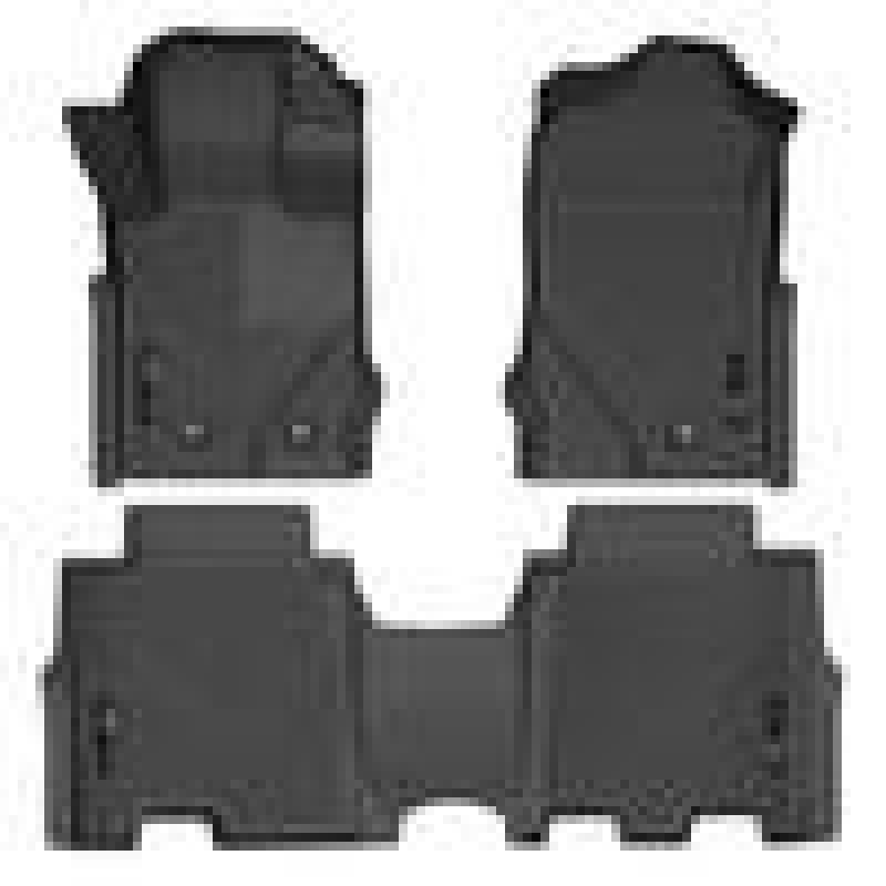 Load image into Gallery viewer, Husky Liners 2021 Ford Bronco 4 Door Weatherbeater Front &amp; 2nd Seat Floor Liners - Black
