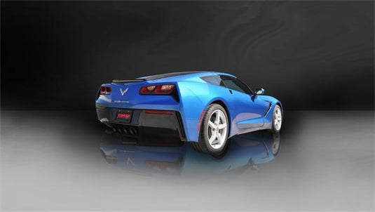Corsa 2014-2019 Corvette C7 Coupe 6.2L V8 AT/MT 2.75in Valve-Back Dual Rear Exit Black Sport Exhaust