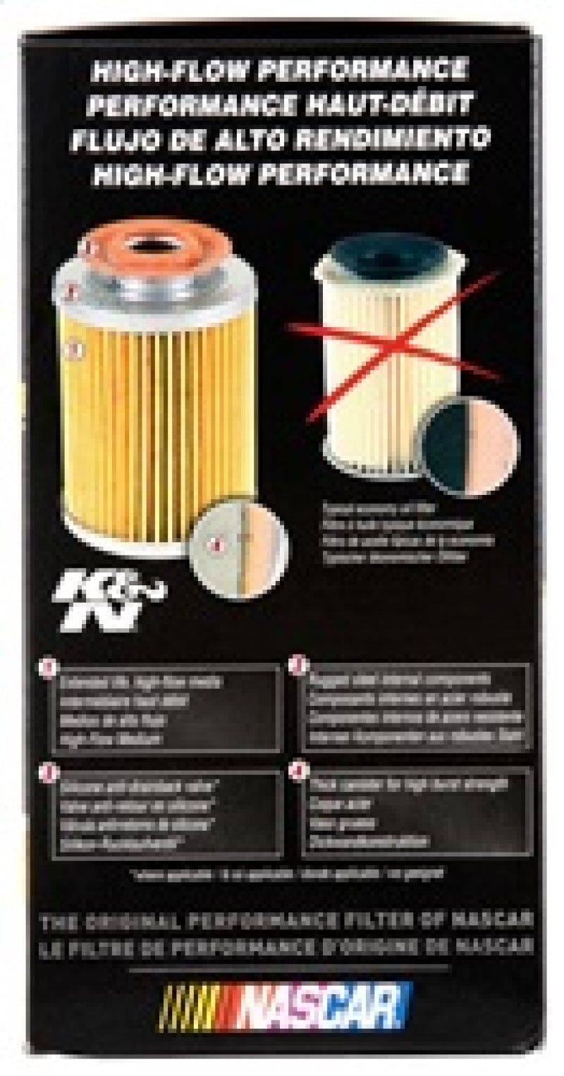 Load image into Gallery viewer, K&amp;N Dodge Performance Gold Oil Filter

