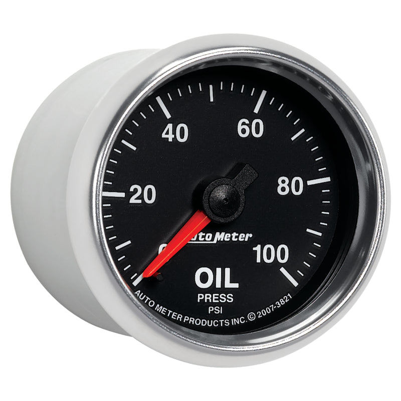Load image into Gallery viewer, Autometer GS 52mm 0-100 PSI Mechanical Oil Pressure Gauge

