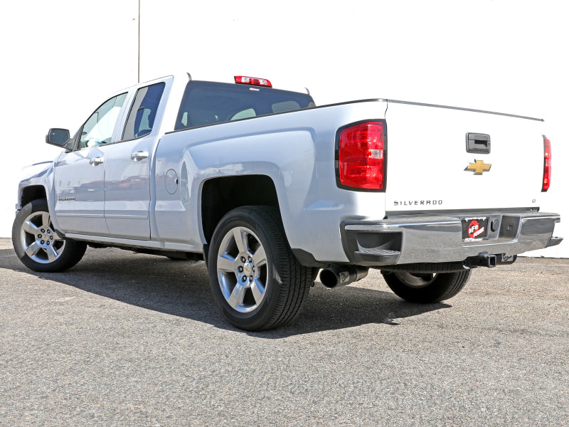 Load image into Gallery viewer, aFe Gemini XV 3in 304 SS Cat-Back Exhaust w/ Cutout 14-19 GM Trucks 4.3L/5.3L w/ Black Tips
