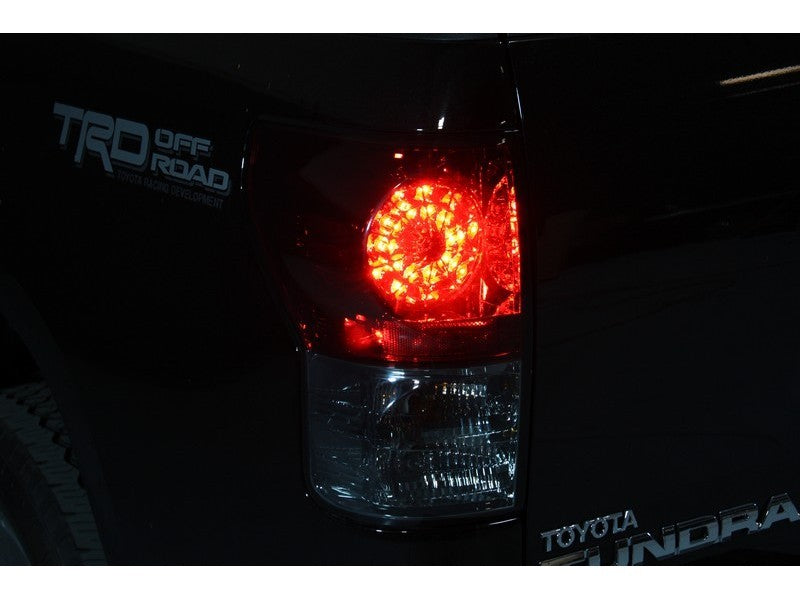 Load image into Gallery viewer, Spyder Toyota Tundra 07-13 LED Tail lights Red Clear ALT-YD-TTU07-LED-RC

