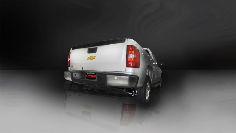 Load image into Gallery viewer, Corsa 2011-2013 GMC Sierra Ext. Cab/Std. Bed 1500 6.2L V8 Black Sport Cat-Back Exhaust
