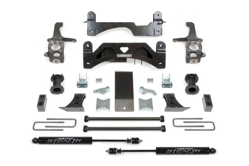 Load image into Gallery viewer, Fabtech 07-15 Toyota Tundra 2/4WD 6in Basic Sys w/C/O Spacers &amp; Stealth Rr
