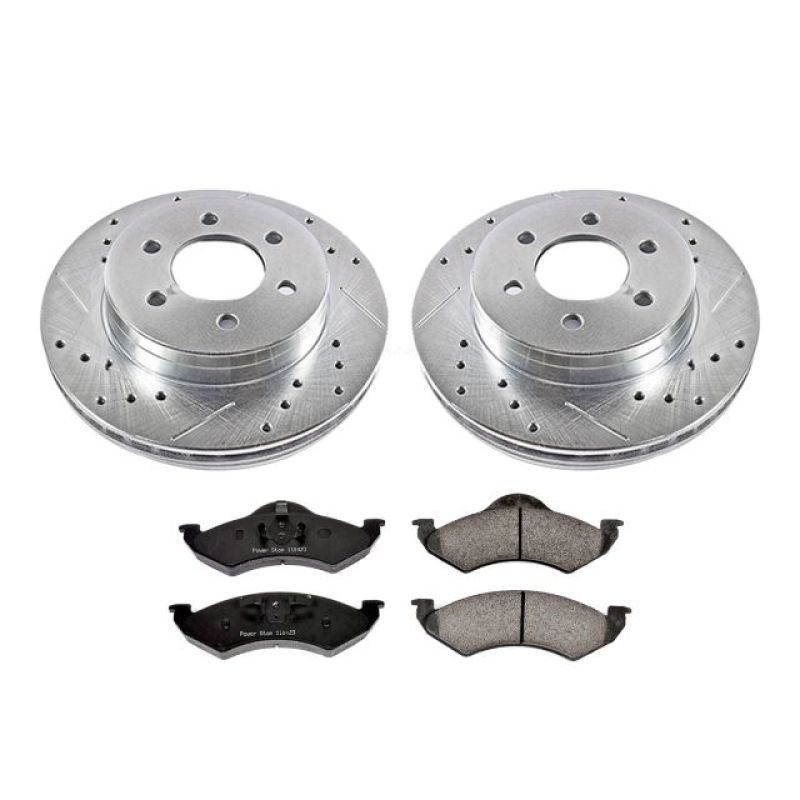 Load image into Gallery viewer, Power Stop 00-02 Dodge Dakota Front Z23 Evolution Sport Brake Kit
