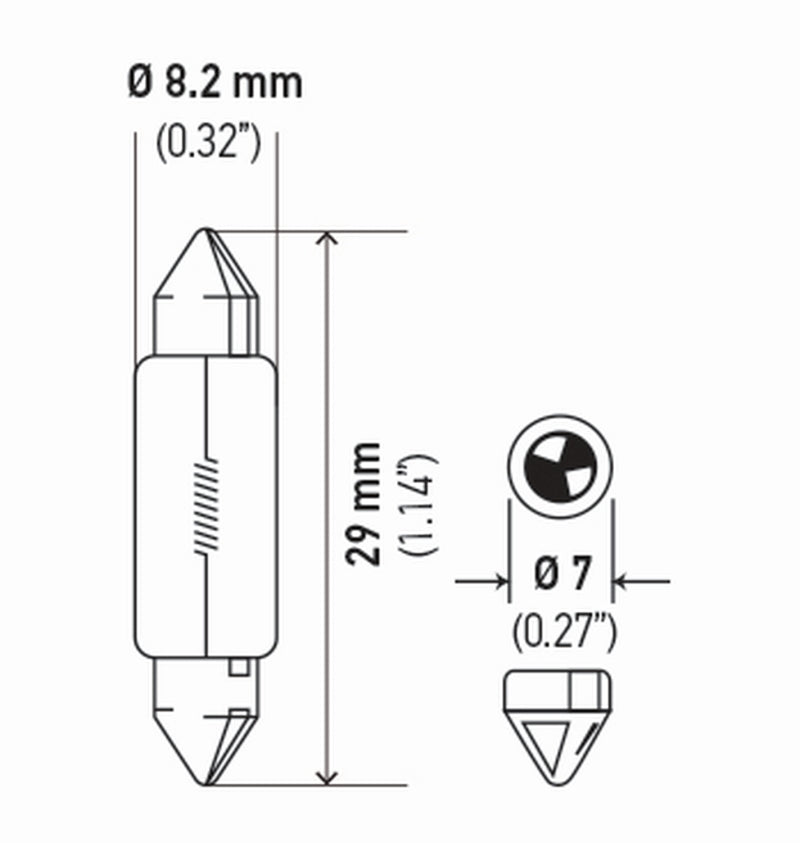 Load image into Gallery viewer, Hella Bulb 3021 12V 3W Sv78 T25 8X29Mm (2)
