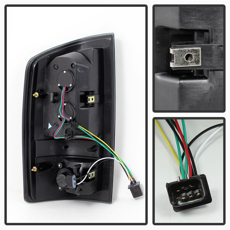 Load image into Gallery viewer, xTune Dodge Ram 02-06 1500 / Ram 2500/3500 03-06 LED Tail Light Black Smoke ALT-JH-DR02-LED-BKSM
