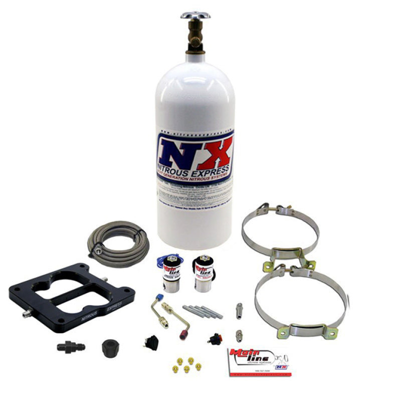 Load image into Gallery viewer, Nitrous Express Mainline Q-Jet Carb Nitrous Kit w/10lb Bottle
