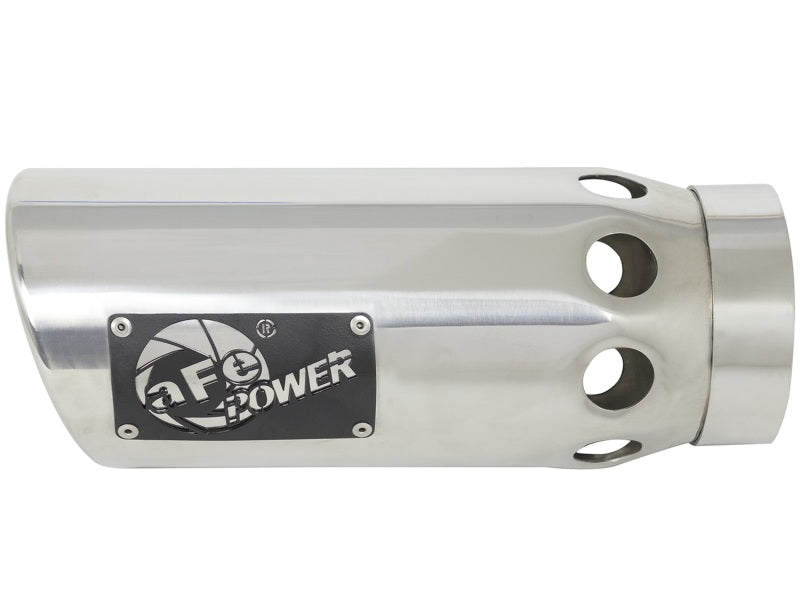 Load image into Gallery viewer, aFe Power Intercooled Tip Stainless Steel - Polished 4in In x 5in Out x 12in L Clamp On
