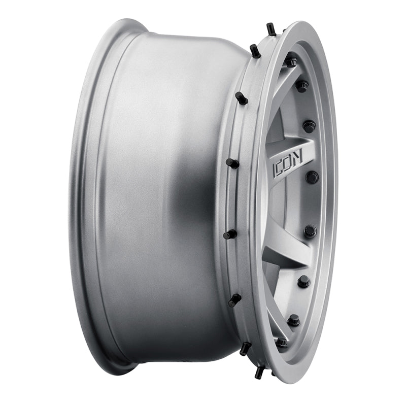 Load image into Gallery viewer, ICON Rebound Pro 17x8.5 6x135 6mm Offset 5in BS 87.1mm Bore Titanium Wheel
