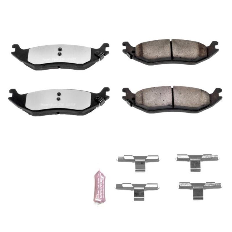 Load image into Gallery viewer, Power Stop 07-09 Chrysler Aspen Rear Z36 Truck &amp; Tow Brake Pads w/Hardware
