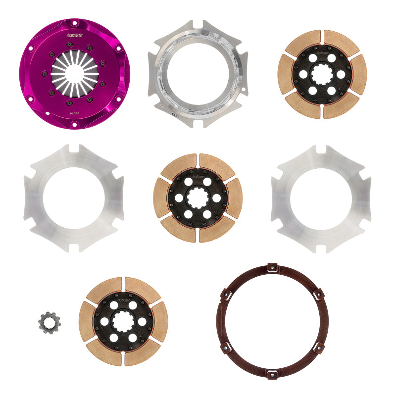 Load image into Gallery viewer, Exedy Universal Builder Series Triple Metallic Clutch Does NOT Incl FW Req. Custom Clutch Actuation
