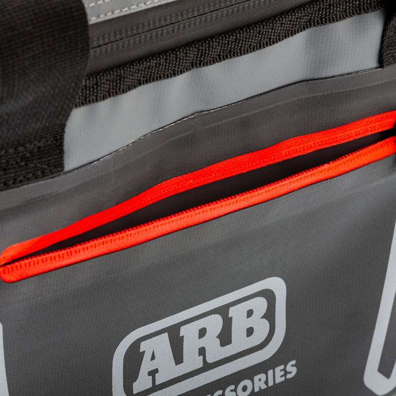 Load image into Gallery viewer, ARB Cooler Bag Charcoal w/ Red Highlights 15in L x 11in W x 9in H Holds 22 Cans
