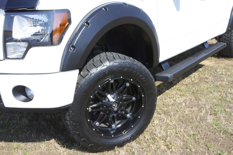 Load image into Gallery viewer, Lund 09-14 Ford F-150 (Ex Raptor) RX-Rivet Style Textured Elite Series Fender Flares - Black (4 Pc.)
