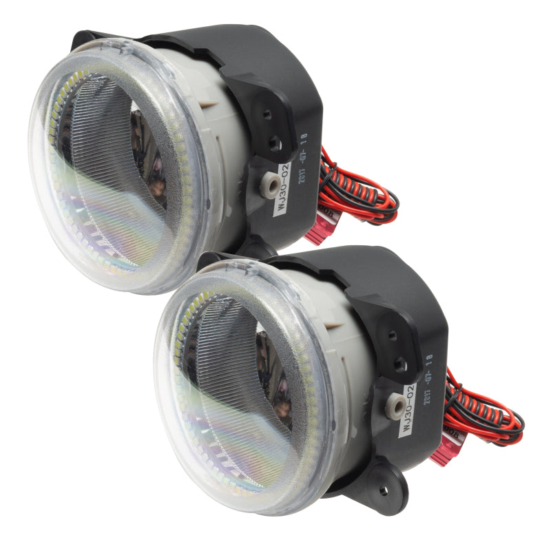 Load image into Gallery viewer, Oracle Lighting 07-09 Jeep Wrangler JK Pre-Assembled LED Halo Fog Lights -Pink
