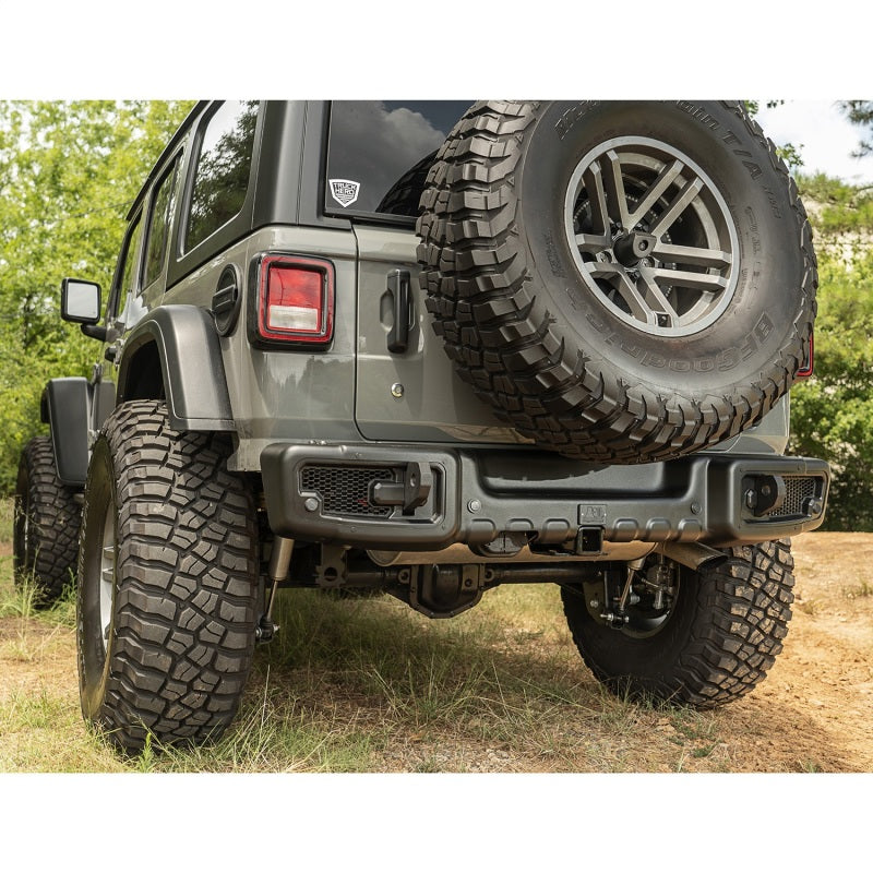 Load image into Gallery viewer, Rugged Ridge Spartacus Rear Bumper Black 18-20 Jeep Wrangler JL
