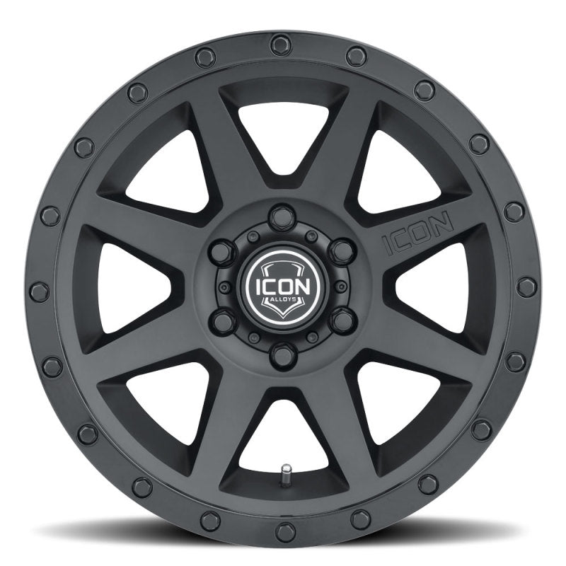 Load image into Gallery viewer, ICON Rebound 18x9 6x5.5 25mm Offset 6in BS 95.1mm Bore Double Black Wheel
