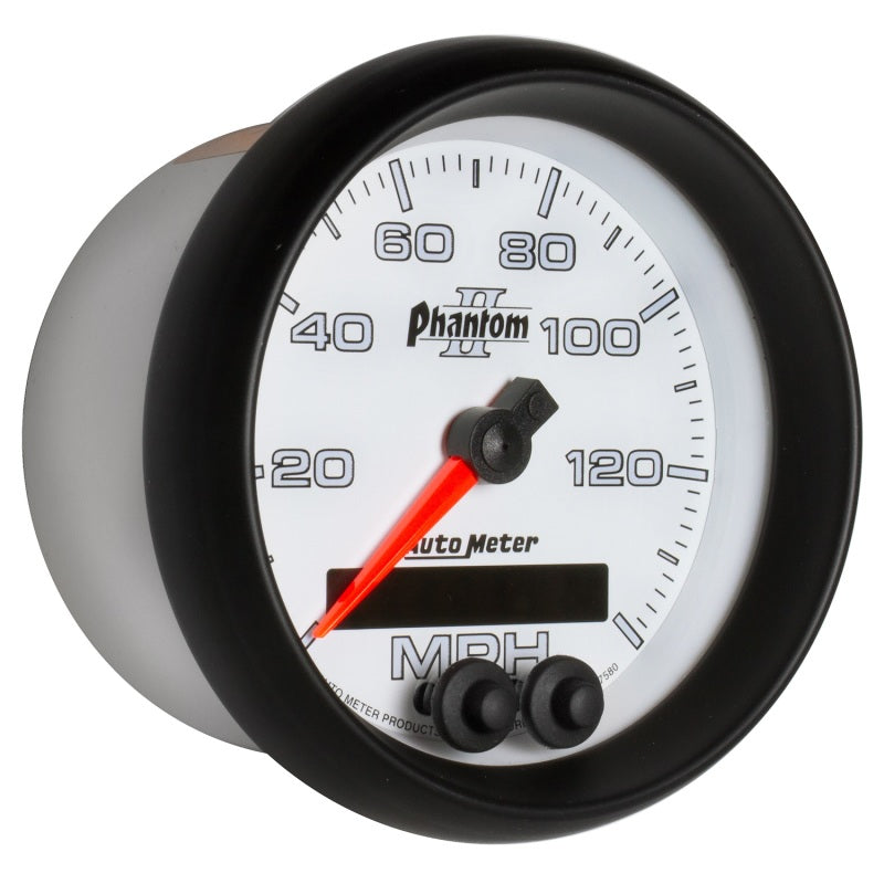 Load image into Gallery viewer, Autometer Phantom II 3-3/8in 0-140MPH In-Dash Electronic GPS Programmable Speedometer
