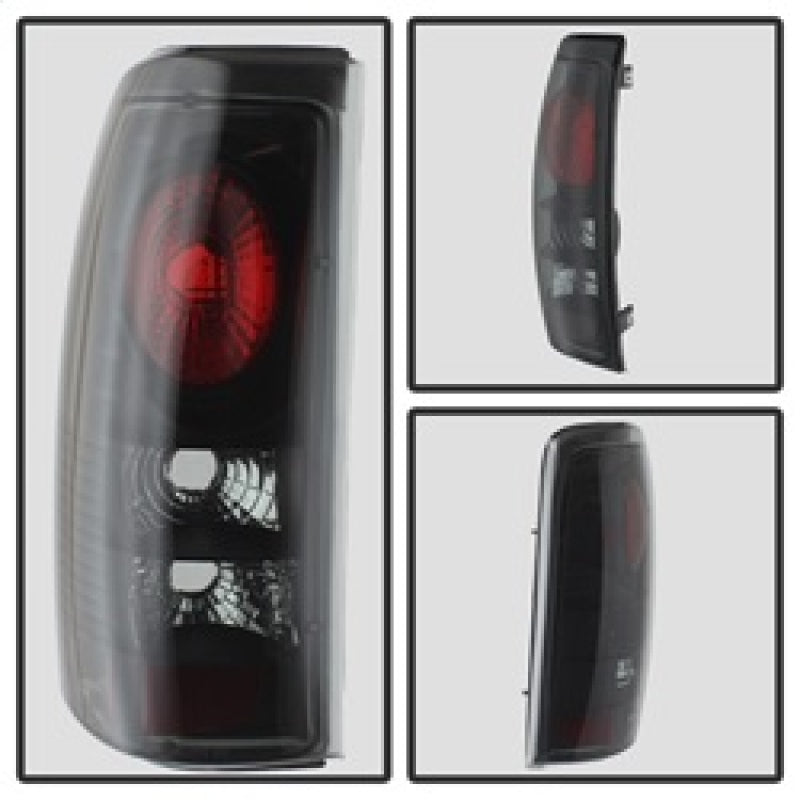 Load image into Gallery viewer, Spyder Chevy Silverado 1500 99-02 (Not Fit Stepside) Euro Style Tail Lights Blk Smke ALT-YD-CS99-BSM
