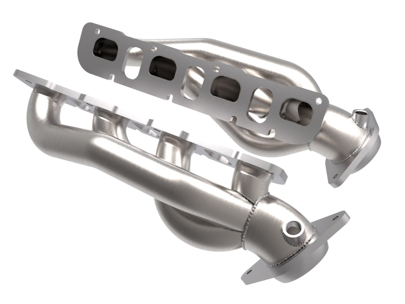 Load image into Gallery viewer, aFe Power Twisted Steel 304SS Shorty Header 2021 Ram 1500 TRX V8-6.2L (uncoated)
