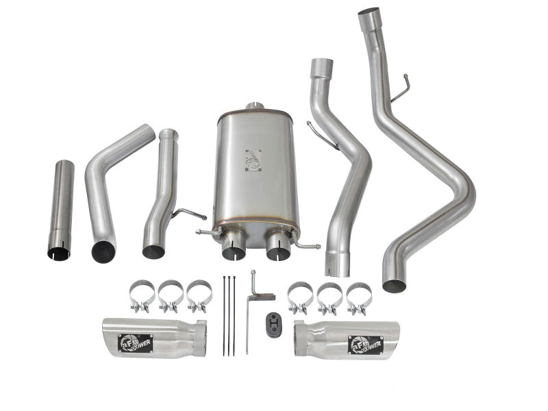Load image into Gallery viewer, aFe MACH Force-Xp 3in CB SS Dual Exhaust w/Polished Tips 09-16 GM Silverado/Sierra 4.3L/4.8L/5.3L
