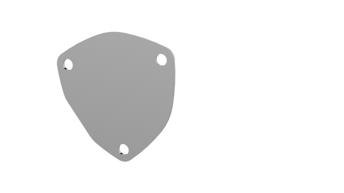 QTP 3.5in Bolt-On QTEC 3 Bolt Cover Plate