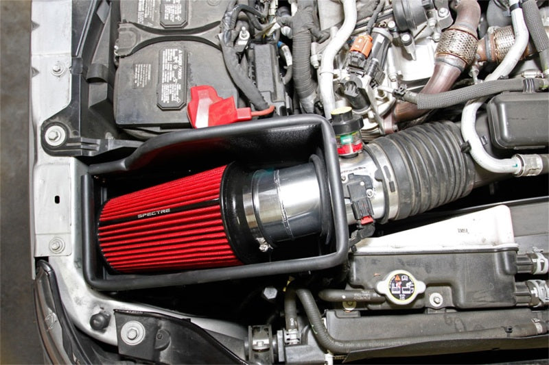 Load image into Gallery viewer, Spectre 11-14 Ford F-Series SD V8-6.7L DSL Air Intake Kit - Polished w/Red Filter
