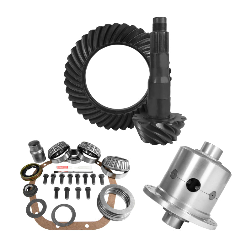 Load image into Gallery viewer, Yukon Gear 10.5in Ford 4.11 Rear Ring &amp; Pinion Install Kit 35 Spline Positraction

