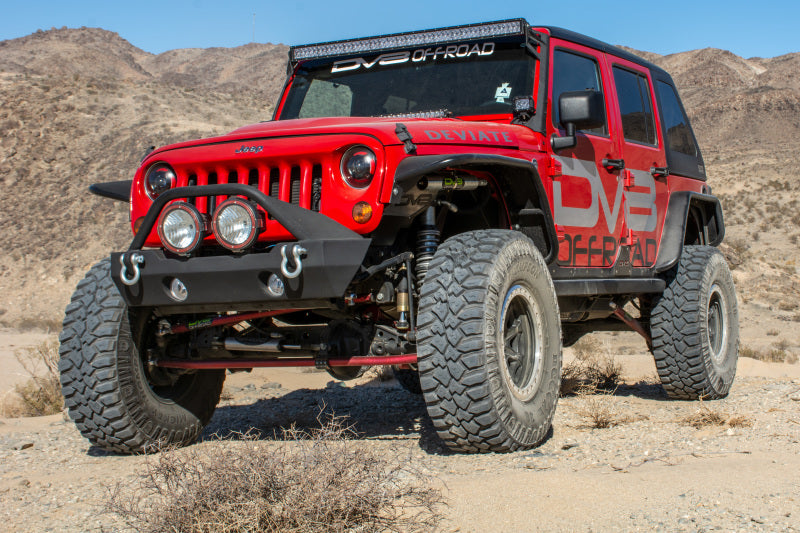 Load image into Gallery viewer, DV8 Offroad 07-18 Jeep Wrangler JK Front &amp; Rear Flat Tube Fenders
