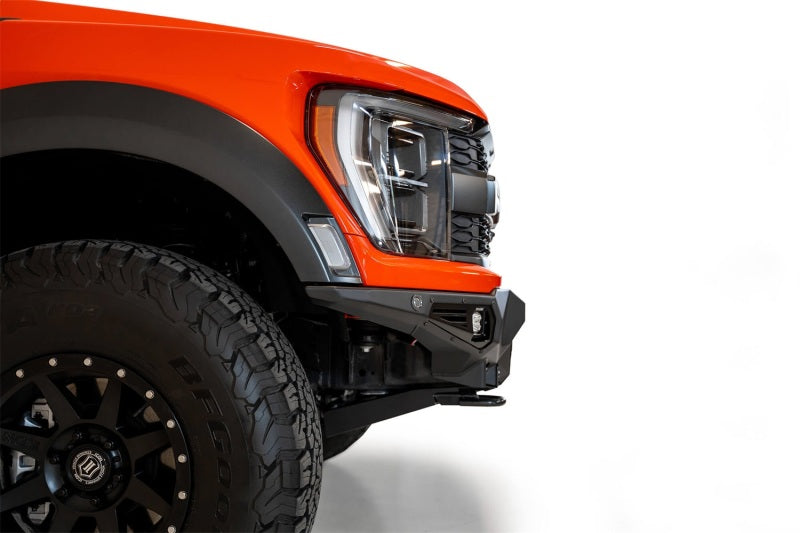 Load image into Gallery viewer, Addictive Desert Designs 2021+ Ford Raptor Bomber Front Bumper w/ 4 Rigid 360 6in Light Mounts
