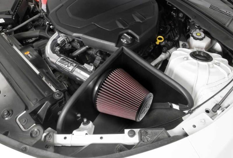 Load image into Gallery viewer, K&amp;N 16-17 Chevy Camaro 3.6L Silver Typhoon Short Ram Intake
