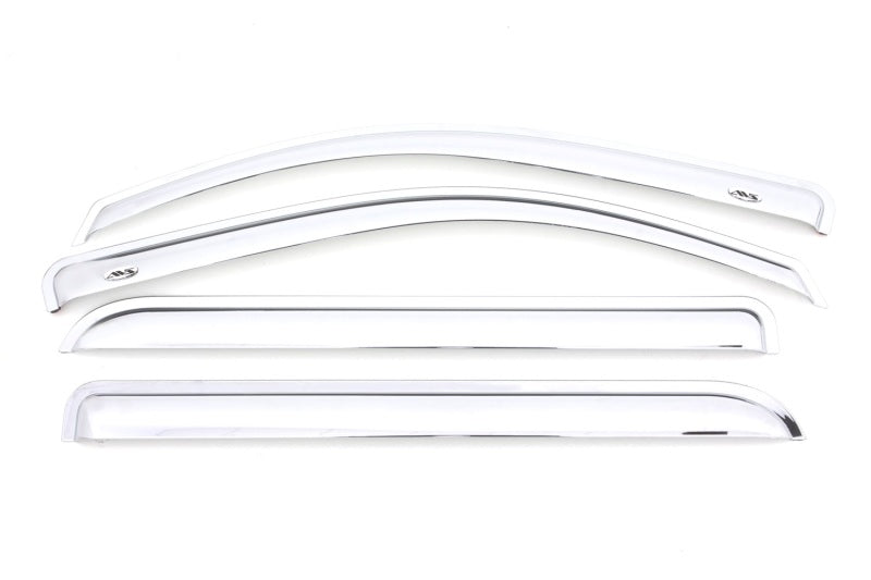 Load image into Gallery viewer, AVS 15-18 Chevy Silverado 2500 Crew Cab Ventvisor Front &amp; Rear Window Deflectors 4pc - Chrome
