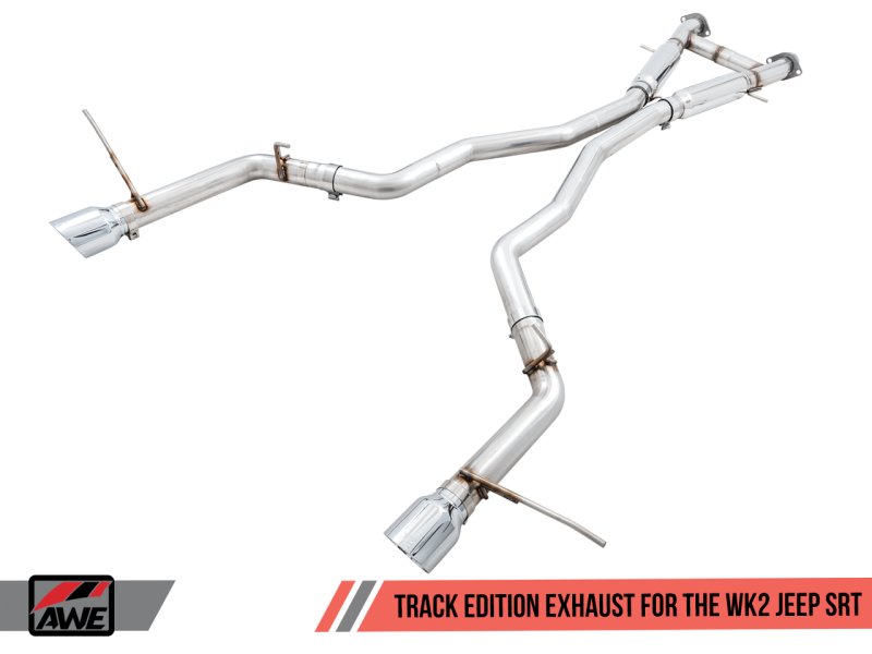 Load image into Gallery viewer, AWE Tuning 2020 Jeep Grand Cherokee SRT Track Edition Exhaust - Chrome Silver Tips

