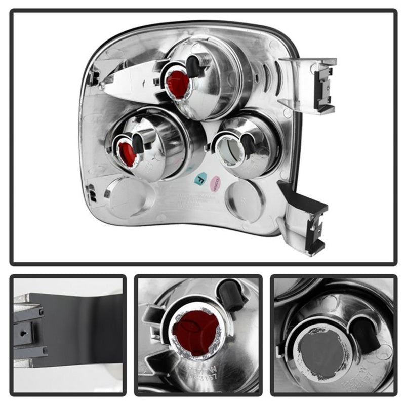 Load image into Gallery viewer, Spyder Chevy Silverado Stepside 99-04 Euro Style Tail Lights Black Smoke ALT-YD-CS99STS-BSM
