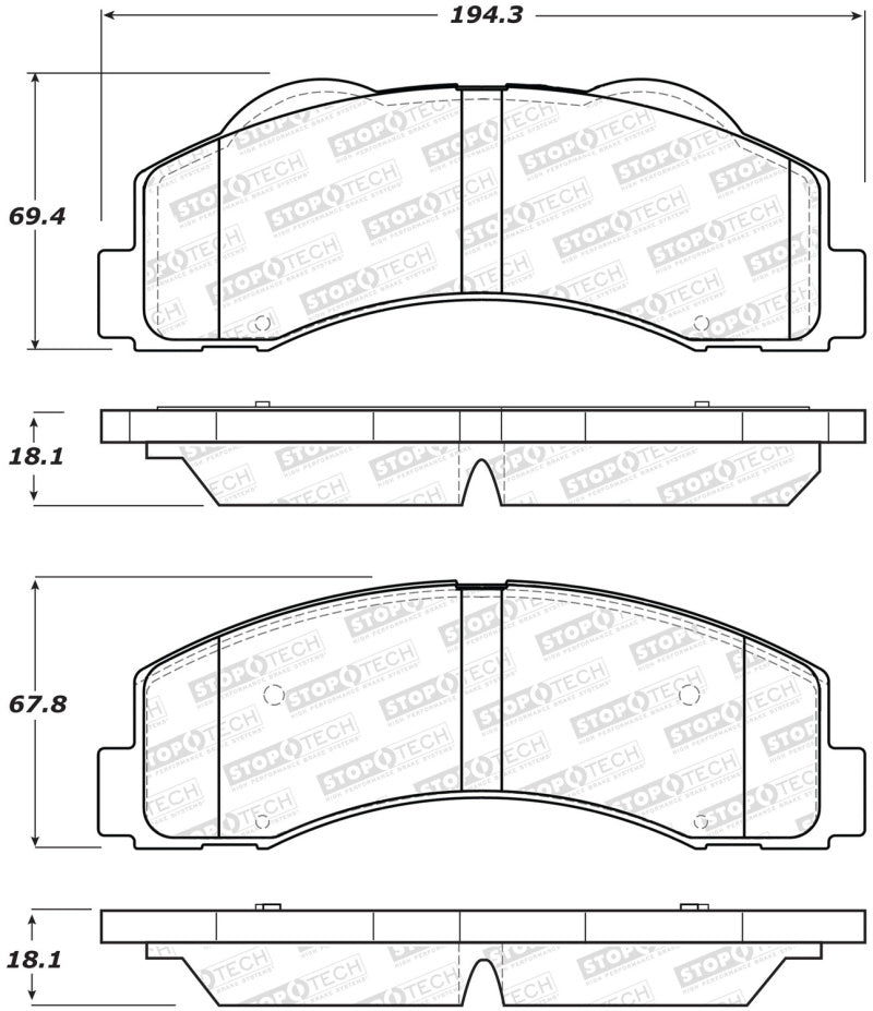 Load image into Gallery viewer, StopTech Performance 10-14 Ford F-150 Front Brake Pads
