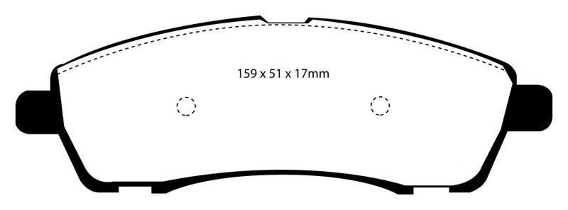 Load image into Gallery viewer, EBC 00-02 Ford Excursion 5.4 2WD Yellowstuff Rear Brake Pads
