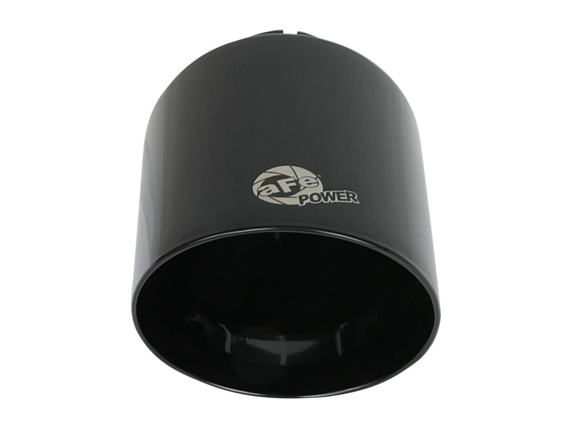 Load image into Gallery viewer, aFe Takeda 409 SS Clamp-On Exhaust Tip 2.5in. Inlet / 4.5in. Outlet / 7in. L - Black

