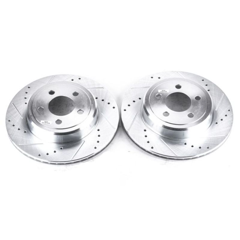 Load image into Gallery viewer, Power Stop 05-19 Chrysler 300 Rear Evolution Drilled &amp; Slotted Rotors - Pair
