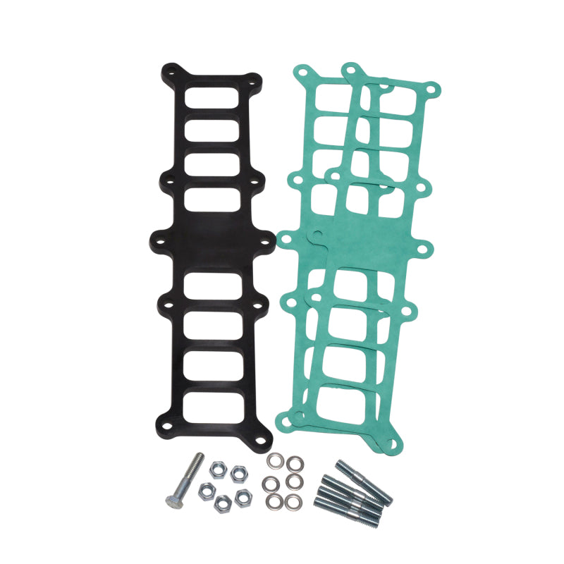 Load image into Gallery viewer, BBK 86-95 Mustang 5.0 Phenolic Manifold Spacer Kit Edelbrock Performer 3/8
