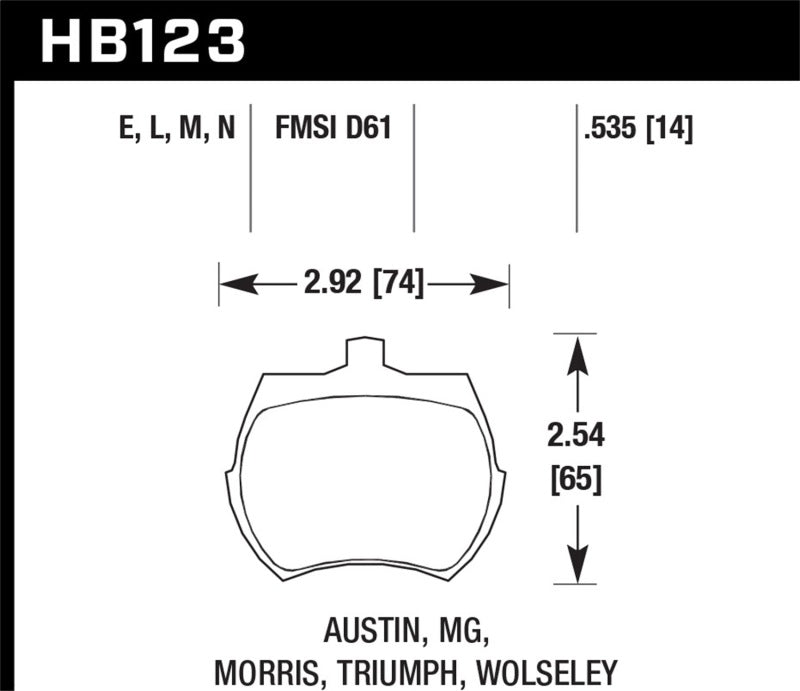 Load image into Gallery viewer, Hawk 64-70 Austin Healey Sprite Front ER-1 Brake Pads
