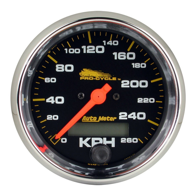 Load image into Gallery viewer, Autometer Pro-Cycle Gauge Speedo 3 3/4in 160 Mph Elec Black

