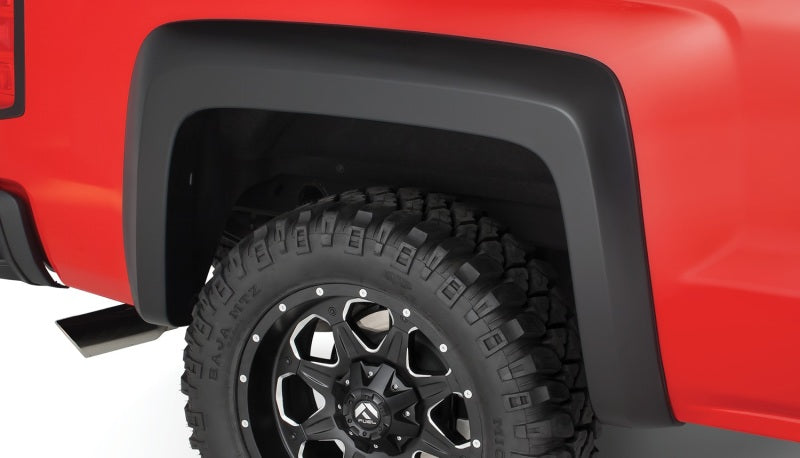 Load image into Gallery viewer, Bushwacker 14-18 Chevy Silverado 1500 Extend-A-Fender Style Flares 2pc 69.3in Bed - Black
