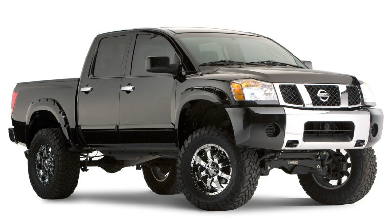 Load image into Gallery viewer, Bushwacker 04-15 Nissan Titan Pocket Style Flares 2pc - Black
