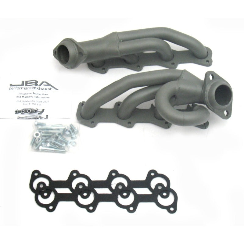 Load image into Gallery viewer, JBA 04-08 Ford F-150 4.6L 2V 1-1/2in Primary Ti Ctd Cat4Ward Header
