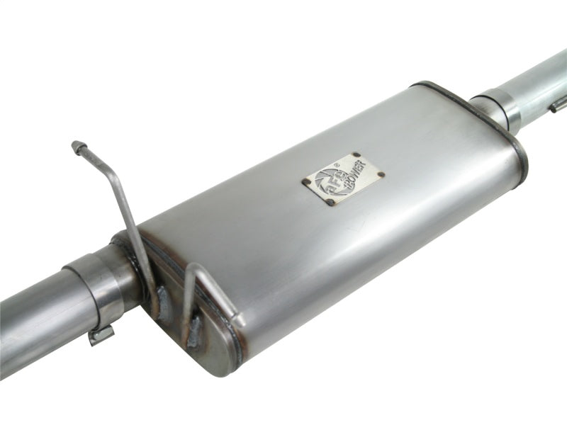 Load image into Gallery viewer, aFe MACHForce XP Exhaust Cat-Back 3in SS-409 w/ Polished Tip 97-03 Ford F-150 V8 4.6/5.4L
